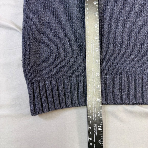 Abercrombie & Fitch Mens Muscle Fit Ribbed Crewneck Sweater Charcoal Gray Large - Picture 11 of 15